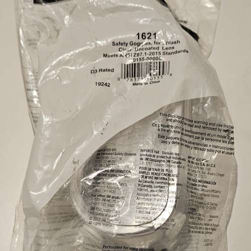 3M 6200 經濟型半面式面罩 口罩, 1621 安全眼罩