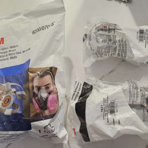 3M 6200 經濟型半面式面罩 口罩, 1621 安全眼罩