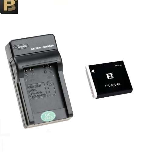 FB 灃標 NB-6L / NB-6LH Lithium-Ion Battery With USB-C Charger 代用鋰電池連充電機