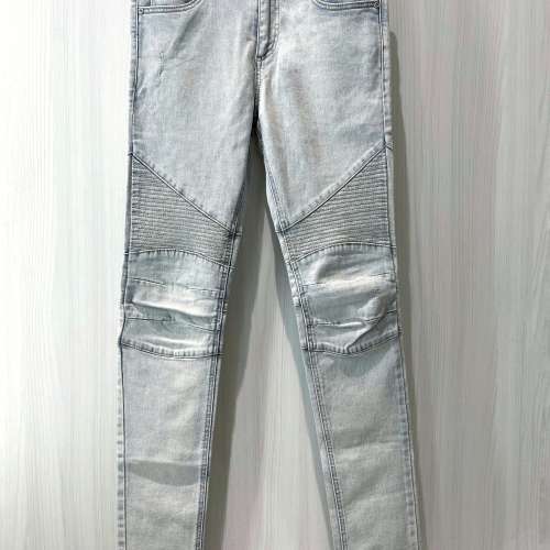 日本潮牌 Semantic Design Biker Jeans 男裝修身牛仔褲 淺藍色 Smart Casual
