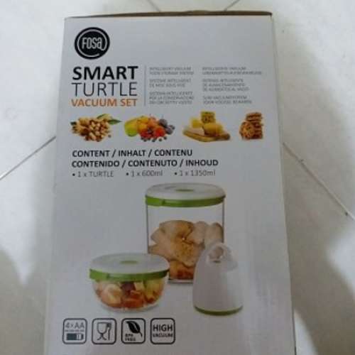 西班牙FOSA電動真空機＆真空保鮮食物儲存盒套裝 Smart Turtle Vacuum Set