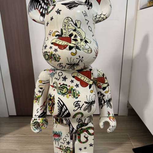 【限量珍藏】BE@RBRICK 1000% Ed Hardy ｜全新未使用｜附原裝盒