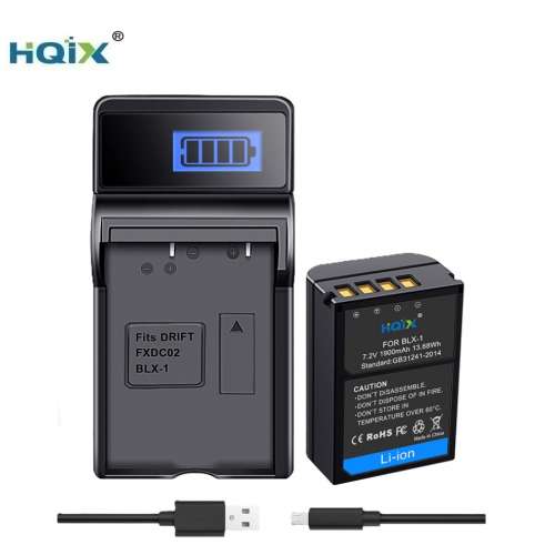 HQIX BLX-1 Lithium-Ion Battery Pack For OLYMPUS OM SYSTEM 代用鋰電池