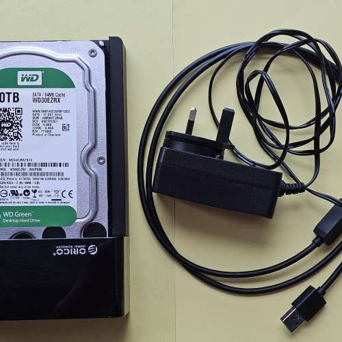 WD 3T硬碟(Harddisk)連外置盒