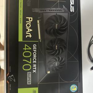 Asus Proart RTX 4070 SUPER OC 12GB 行貨有盒有單