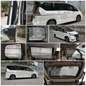 Nissan SERENA 全車磁石濾光窗網太陽擋
