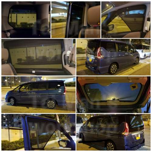 Nissan SERENA 全車磁石濾光窗網太陽擋