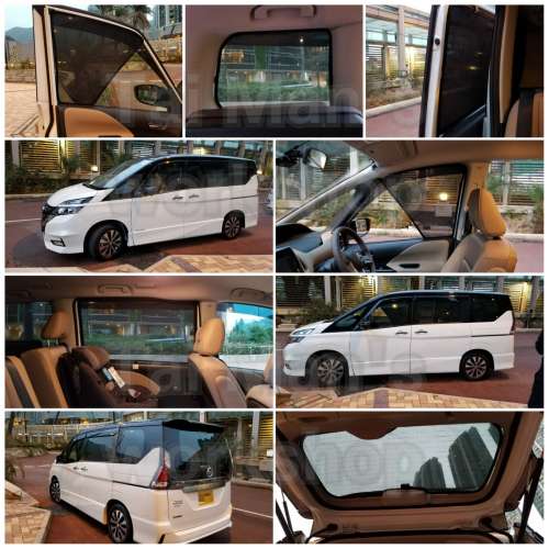 Nissan SERENA 全車磁石濾光窗網太陽擋