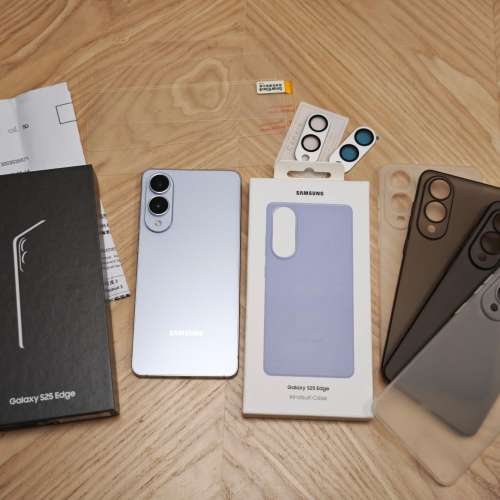 95%新 Samsung Galaxy S25 Edge 5G 12+512GB 香港行貨保至2026年5月 S25Edge鈦金屬...
