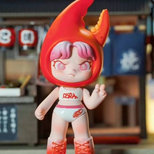 TNTSPACE DORA香辣小龍蝦吊卡潮玩盲盒