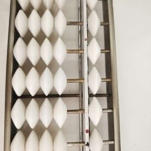 Caiwei自動歸零鋁合金5珠15檔算盤 18.3mm按壓一下即可歸零  近全新 香港大學站交收