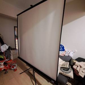 180 x 180 cm  Vision Projection Projector Screen 投影機用 投影屏 幕布 連三腳架