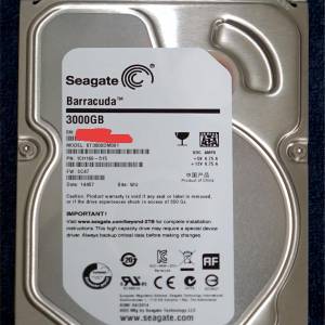Seagate Barracuda 3.5-inch 7.2K 6.0 Gb/s SATA  Hard Drive 3TB (ST3000DM001)