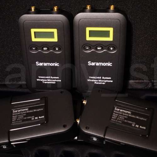 Saramonic VmicLink5 5.8GHz 一對三無線麥克風系統 (RX+TX+TX+TX) 原價$6400