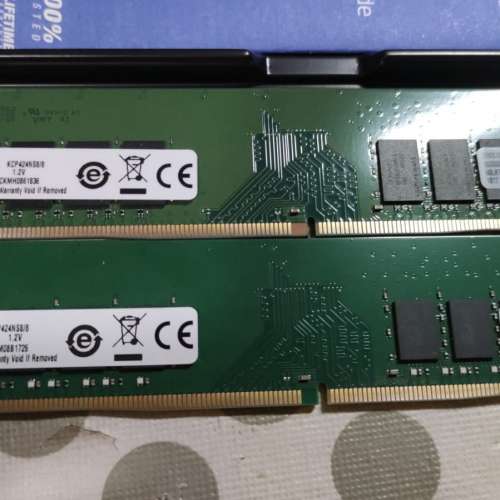 Kingston Desktop Ram 8GBx2 共16GB DDR4 2400