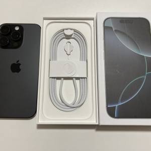 港行全新 黑/白 iPhone 16 pro 256gb 一年蘋果保養 what app 6497 6645