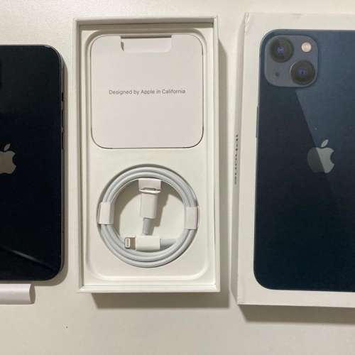 多色全新 iPhone 13 128gb 黑色 eSim+實體sim 全原裝 一年蘋果保養 what app 6497 ...