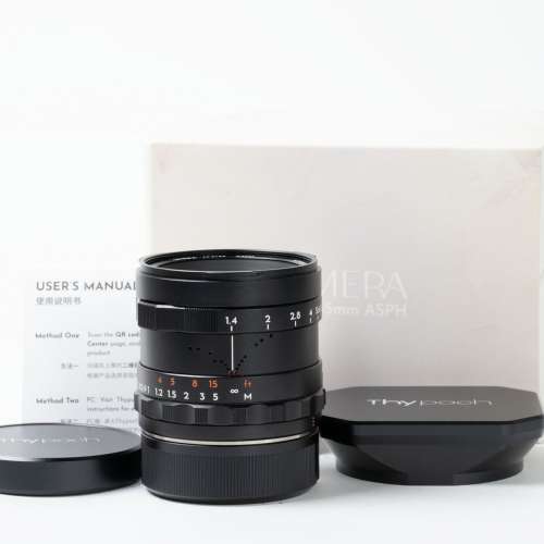 || Thypoch Simera 35mm F1.4 - Black / Leica M Mount with full packing ||