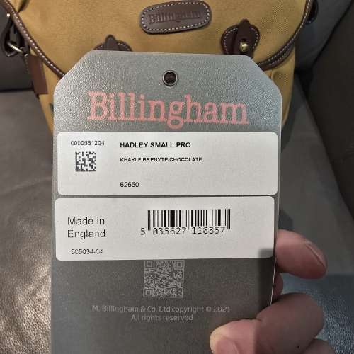 Billingham Hadley Small Pro 100%新