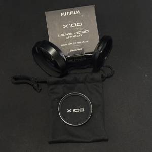 富士Fujifilm X100原廠LH-X100遮光罩 Lens Hood 黑色 Black 連原廠 PRF-49 mm保護...
