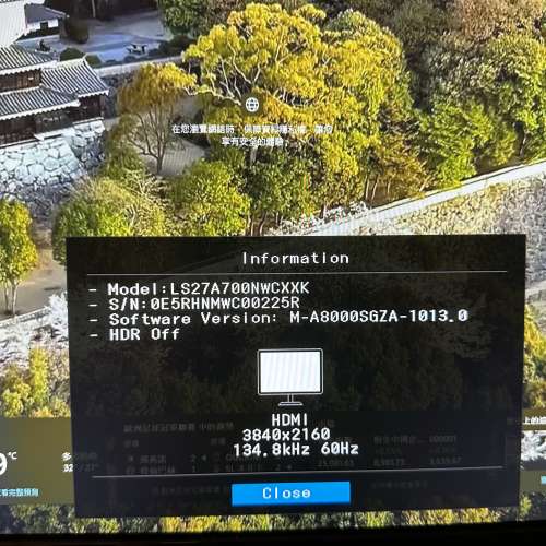 99% New Samsung 27吋 A700 UHD 4K顯示器LS27A700NWCXXK (行貨有保)