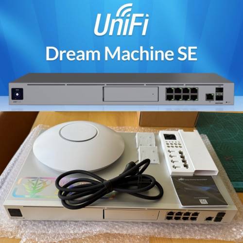 Unifi UDM-SE Dream Machine SE with free AP 美國品牌 優比快 商用企業網絡 夢幻機...