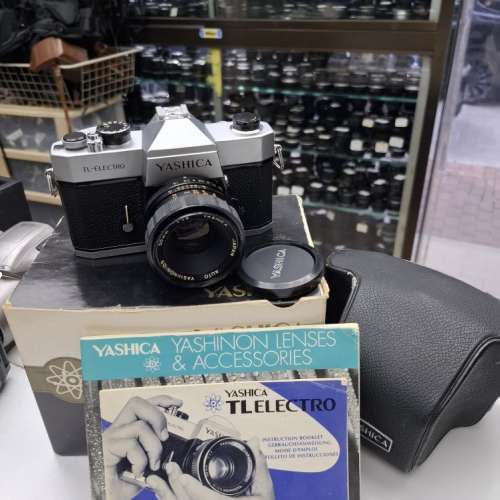 YASHICA TL-ELECTRONIC + YASHINON 50MM F1.9 全正常 M42 MOUNT