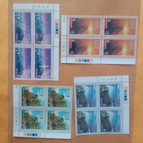 香港名山郵票 （全新，無黃，包平郵）