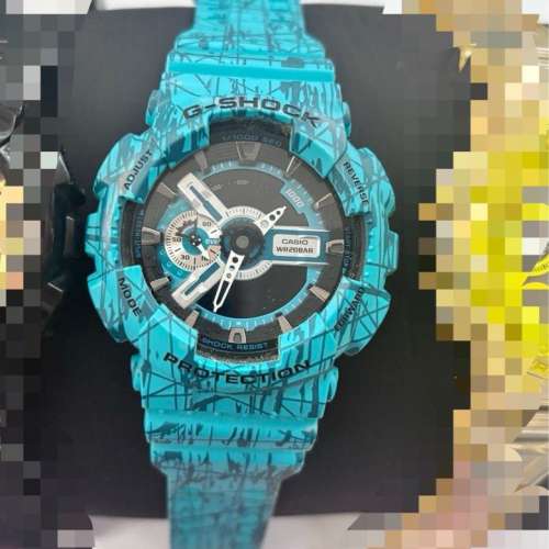 Casio GSHOCK Watch 電子手錶（冇電）藍綠