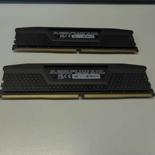 Corsair Vengeance DDR5 6400 C32 64GB Kit (2x32GB) (CMK64GX5M2B6400C32) 海盜船
