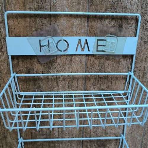 80%NEW 白色 層架 置物架 收納架 毛巾架