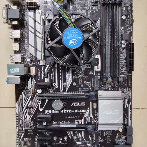 全網最平 Asus Prime H270-Plus LGA 送新淨原廠CPU散熱器 1151 六代七代大板