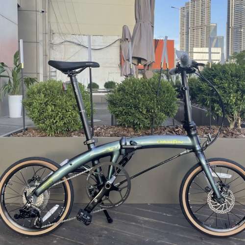 2025 DAHON MU P9 9速 16吋 349 平焊鋁合金折叠車 送水架前後蛙燈叮叮