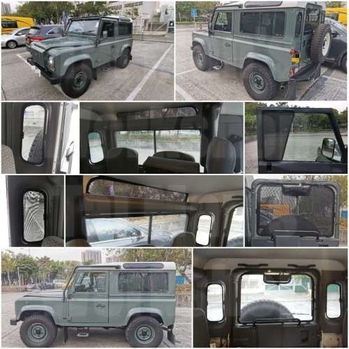 LANDROVER DEFENDER 全車磁石濾光窗網太陽擋