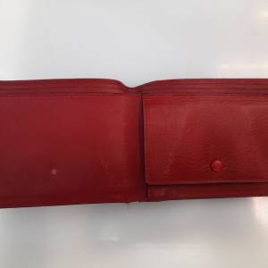 Genuine Rolex Leather Red Wallet