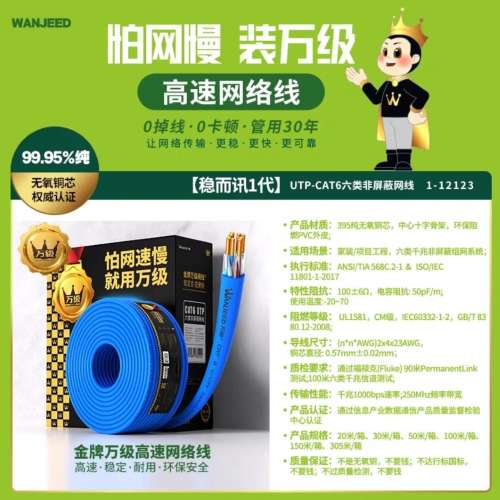 [全新 DIY] Cat 6 Lan Cable 3.6M
