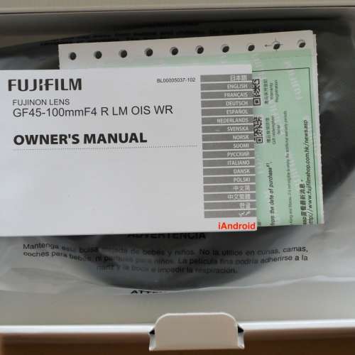 Fujifilm GF 45-100mm f/4.0 lens for GFX 100S 100 II (有保養)