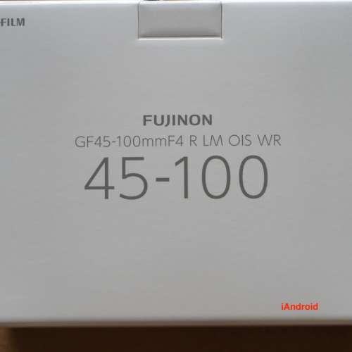 Fujifilm GF 45-100mm f/4.0 lens for GFX 100S 100 II (有保養)