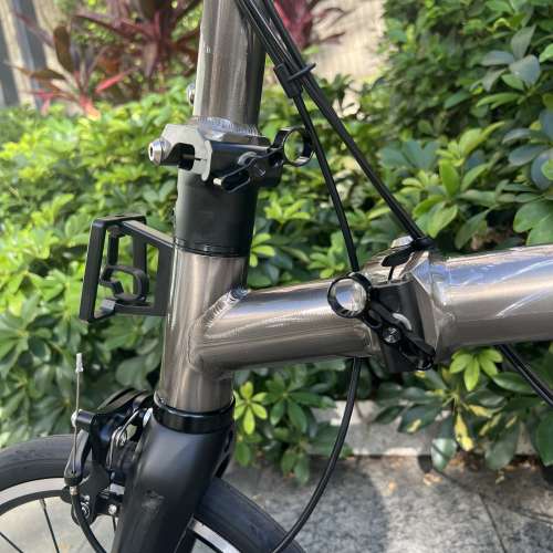 特價 2025 最新鎢鋼灰色 ACEOFFIX C5 全原裝5速黑色碳前叉鋁合金折叠車 送前後蛙燈叮...