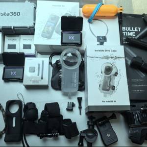 Insta360 X4 全景相機(新淨)(潛水殼全新、連遙控器/運動相機/Action Camera 360X4/...