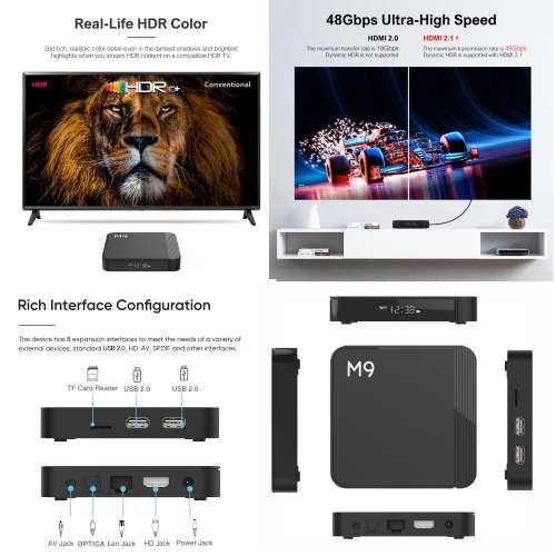 睇片煲戲，市面最強，內容精彩.高級板 (快處理器，多記憶體) 電視機盒子/ 機頂盒, ...