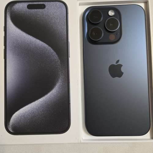 iPhone 15 Pro 128GB 外觀近99%新淨 香港行貨，原裝無維修過，電池94%無碰撞無花