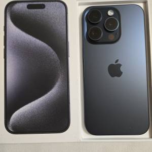 iPhone 15 Pro 128GB 外觀近99%新淨 香港行貨，原裝無維修過，電池94%無碰撞無花