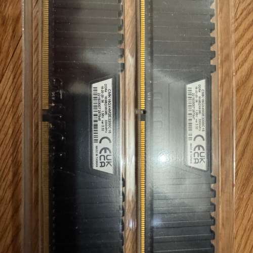Corsair Desktop Ram 8GBx2 共16GB DDR4 3200