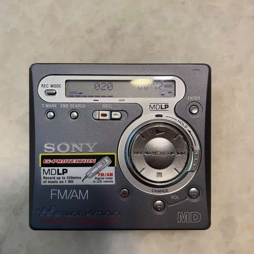 sony mz-g750 md player md walkman 全正常 可試