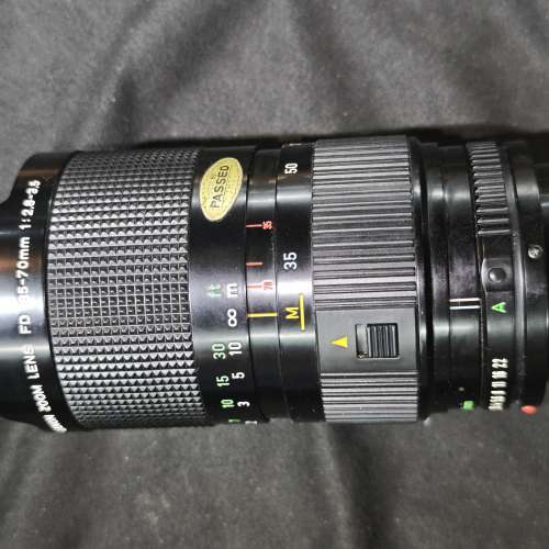 Canon 35-70/2.8-3.5 FD 佳能 35mm 70mm 35 70 MF 連罩 有前後蓋 對焦環順暢 變焦環...