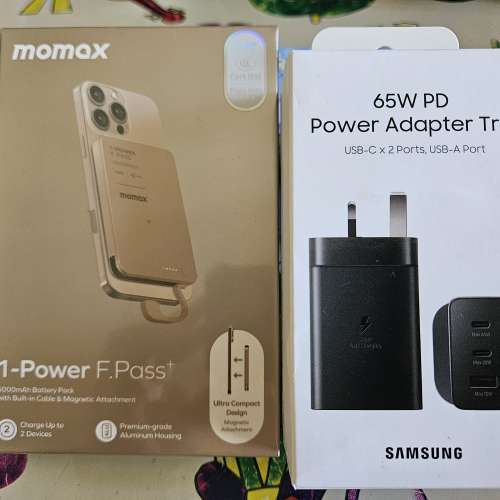 MOMAX 5000mAh Samsung 65w 快充 充電器 火牛