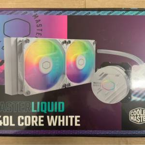 全新未開Cooler Master MasterLiquid 240L Core White 白色水冷散熱器