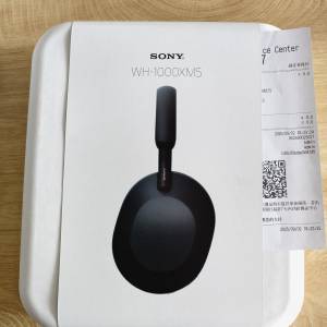 全新 Sony WH-1000XM5, 黑色