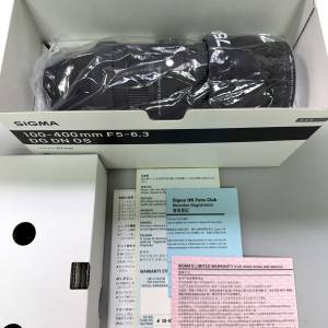 Sigma 100-400mm F5-6.3 DG OS HSM Contemporary Sony E, 95% New